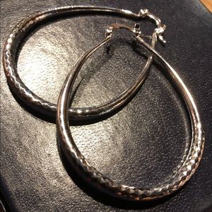 Sterling silver hoop earrings
